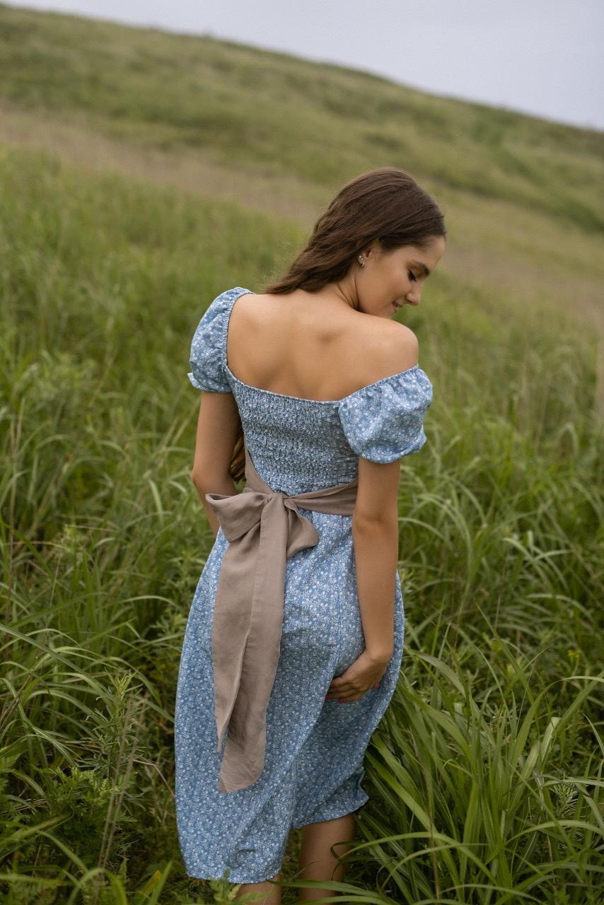 Серый широкий корсет