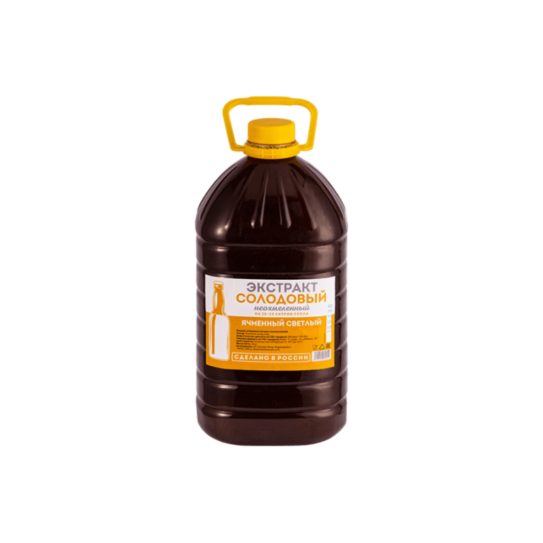 Жидкий неохмеленный солодовый экстракт "Ячменный светлый", 3,9 кг