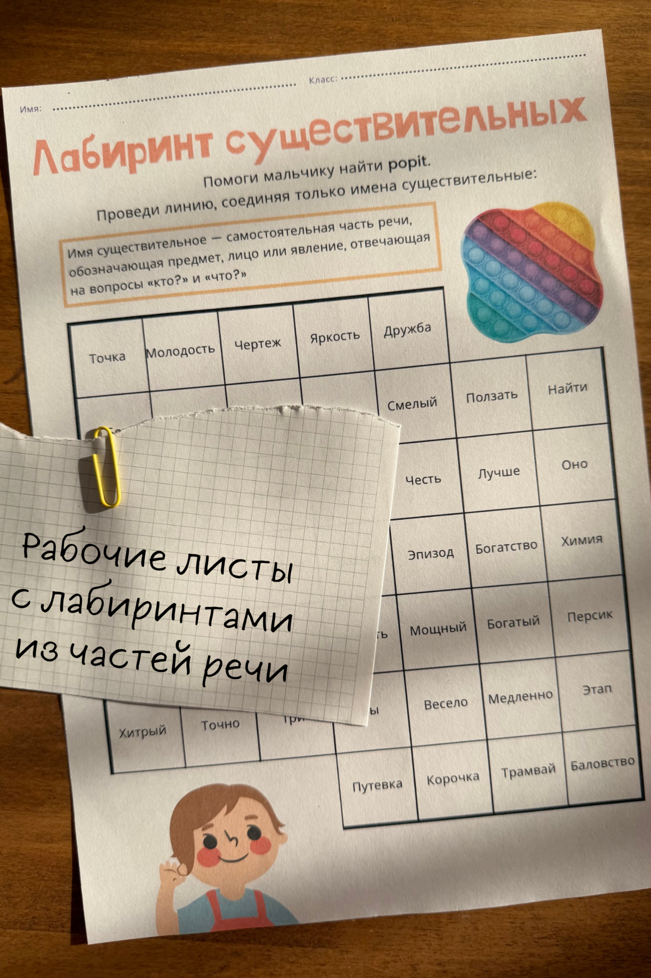 Лабиринты частей речи