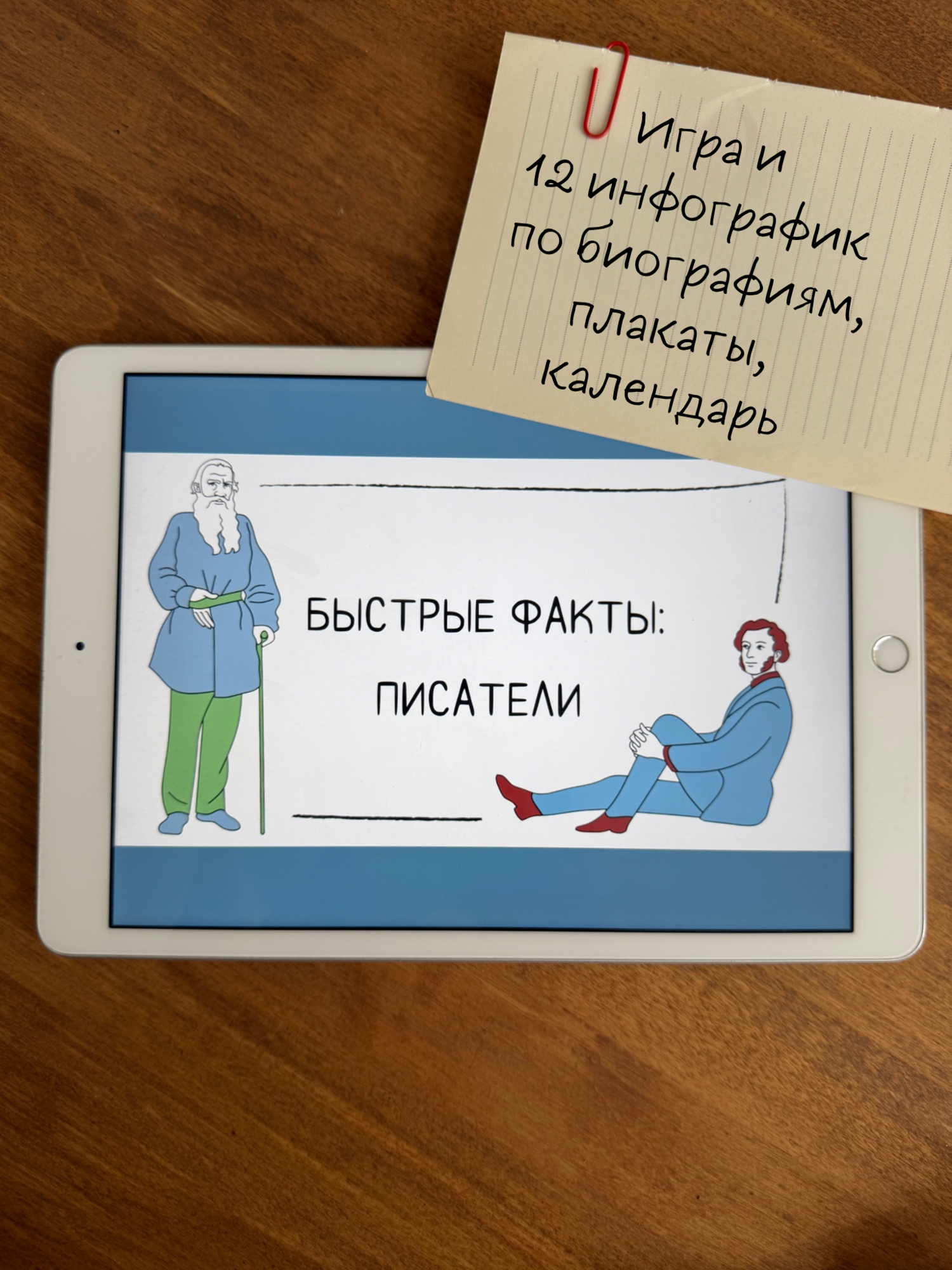 Игра по биографиям писателей "Быстрые факты"
