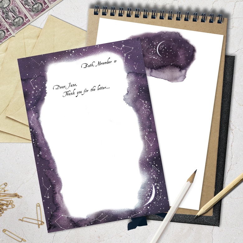 Бумага для писем «Звёздная дымка»