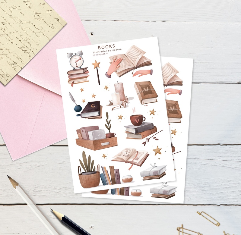 Стикерпак «Books»