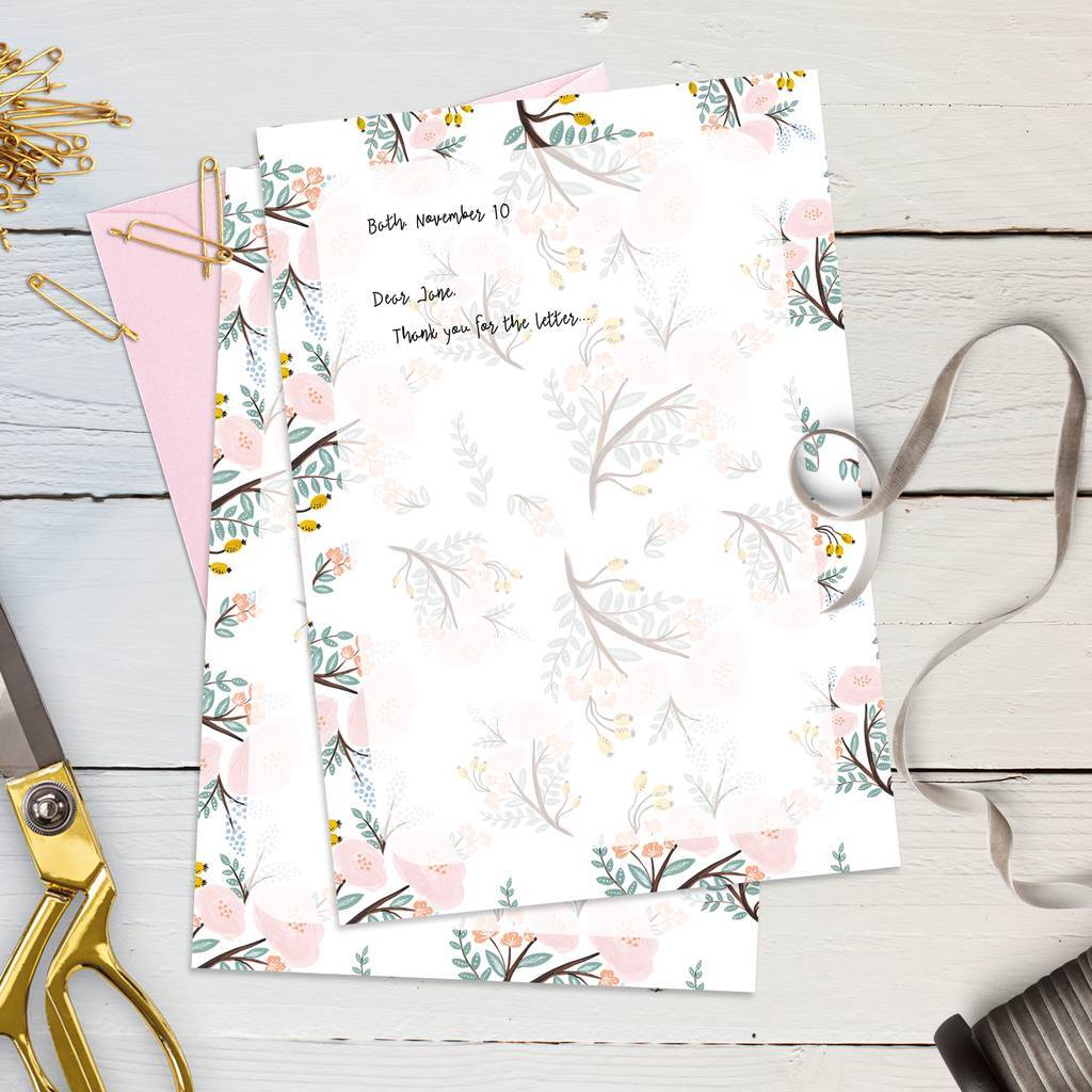 Бумага для писем «Spring pattern»