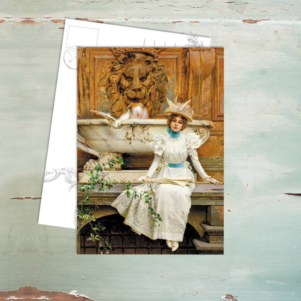 «У фонтана (Два голубя)» Витторио Маттео Коркос