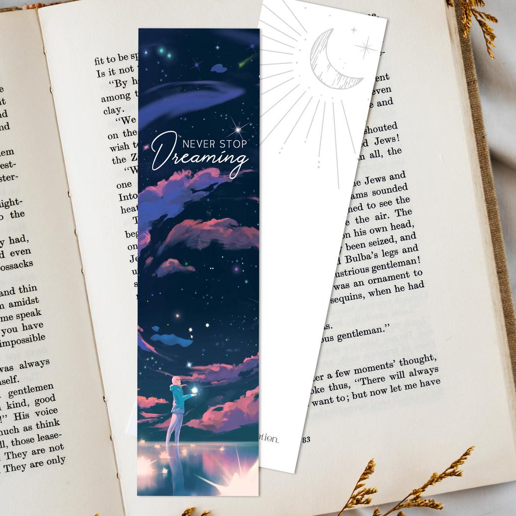 Книжная закладка «Never stop Dreaming»