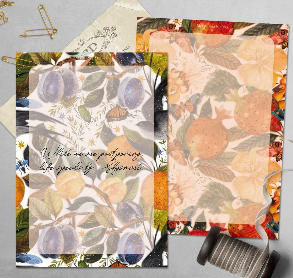 Бумага для писем «Райский сад. Паттерны»