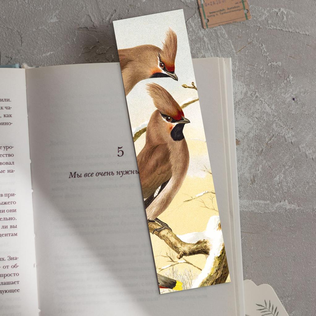 Книжная закладка «Свиристель»