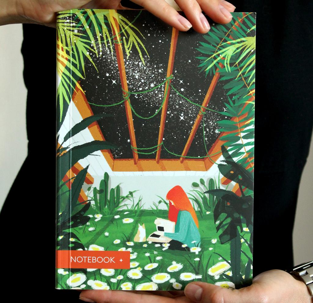 Тетрадь без линовки А5 «Секретный сад»