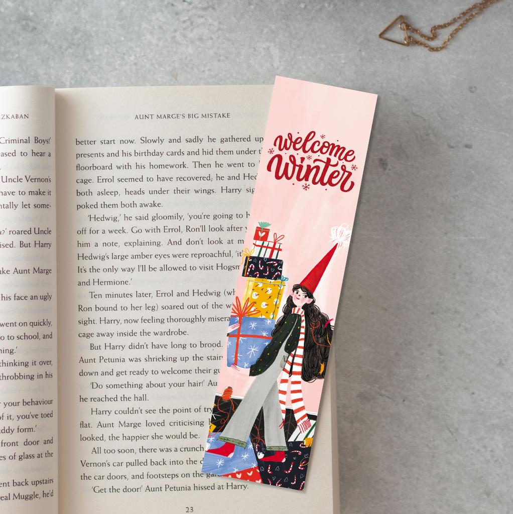Книжная закладка «Welcome Winter»
