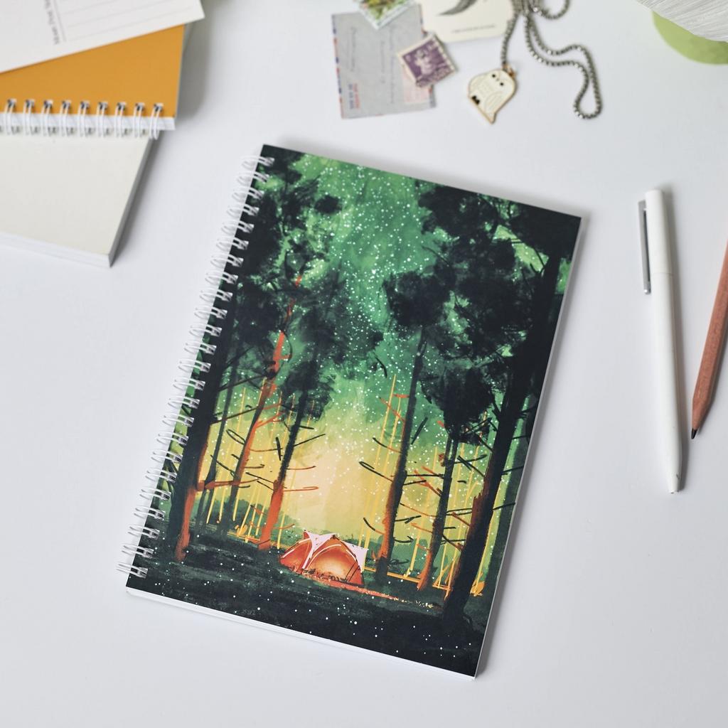 Блокнот А5 в точку «Ночь в лесу»