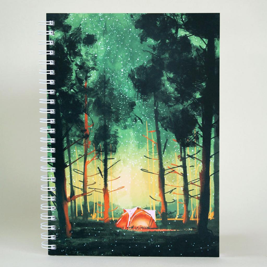 Блокнот А5 в точку «Ночь в лесу»