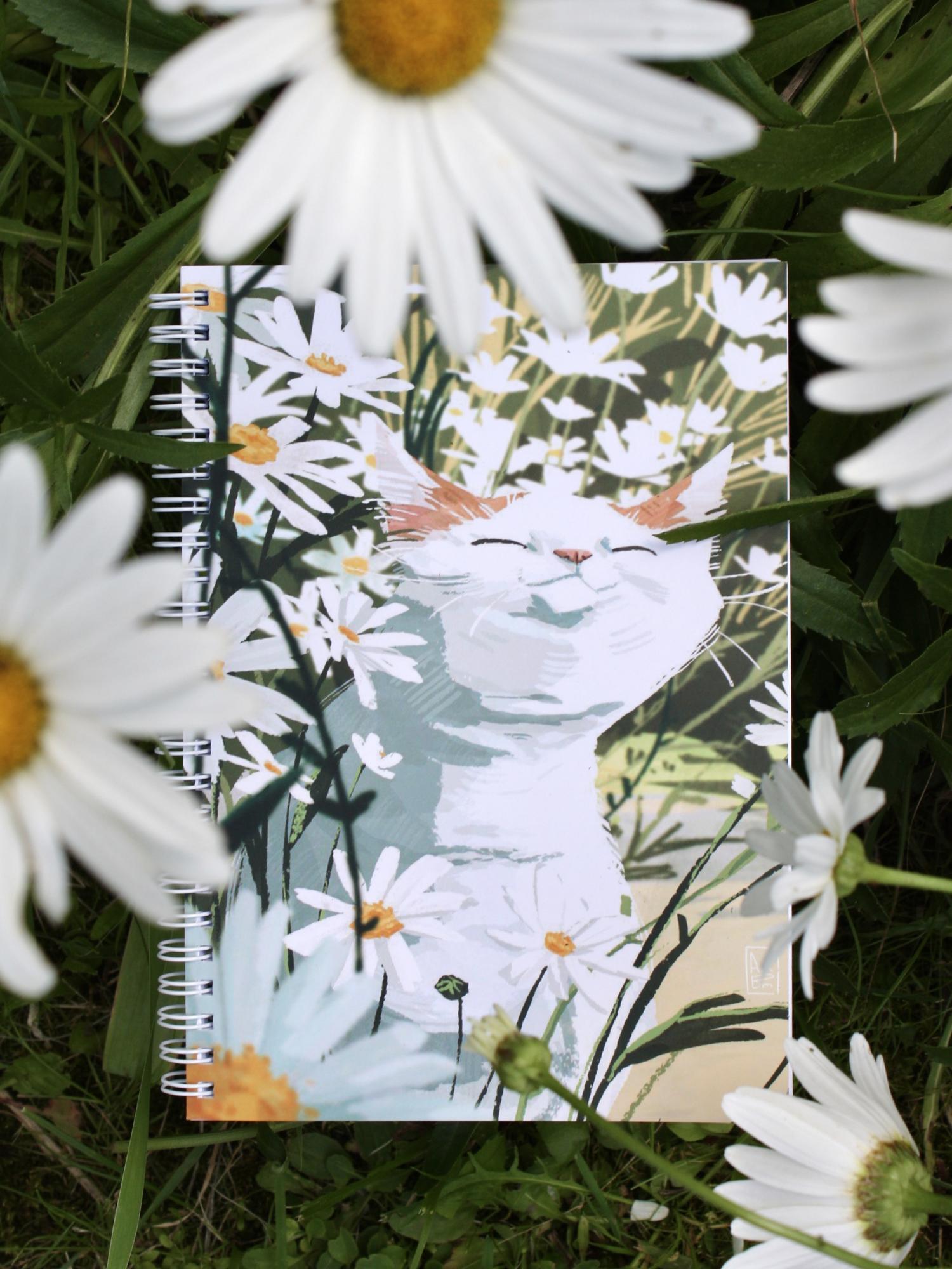 Блокнот А5 в точку «В ромашках»