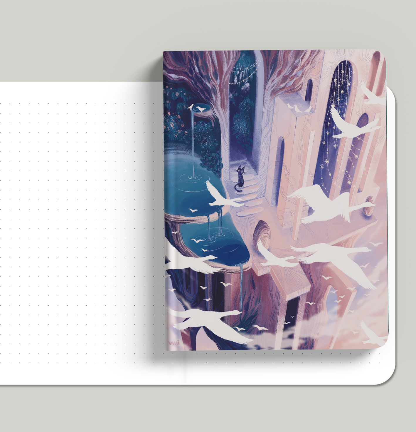 Блокнот в точку А6 «Floating castle»