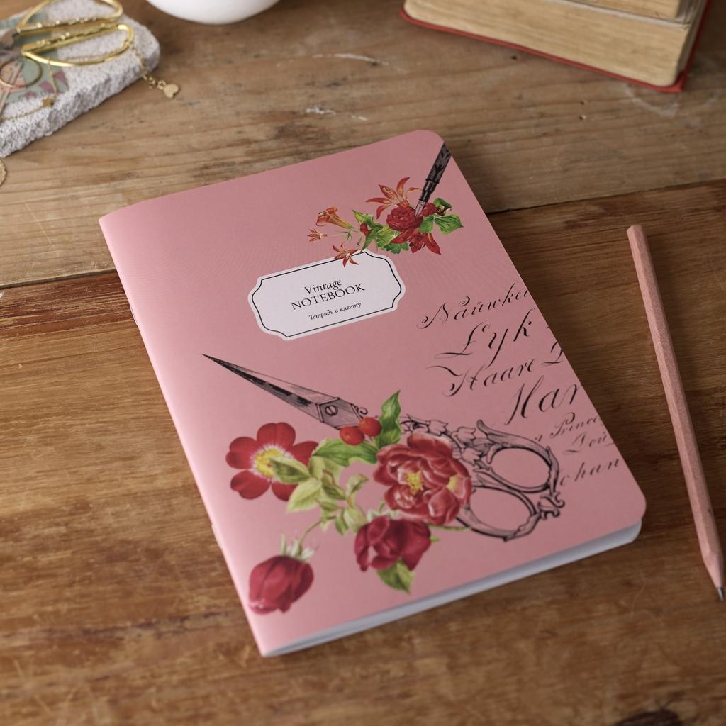 Тетрадь в клетку А5 Ножницы [garage sale]