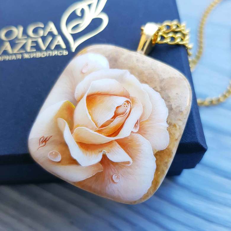 кулон ЗОЛОТАЯ РОЗА
