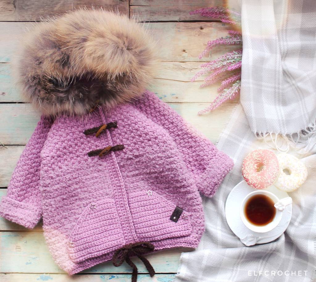 Пальто-унисекс крючком #Облачное_пальто