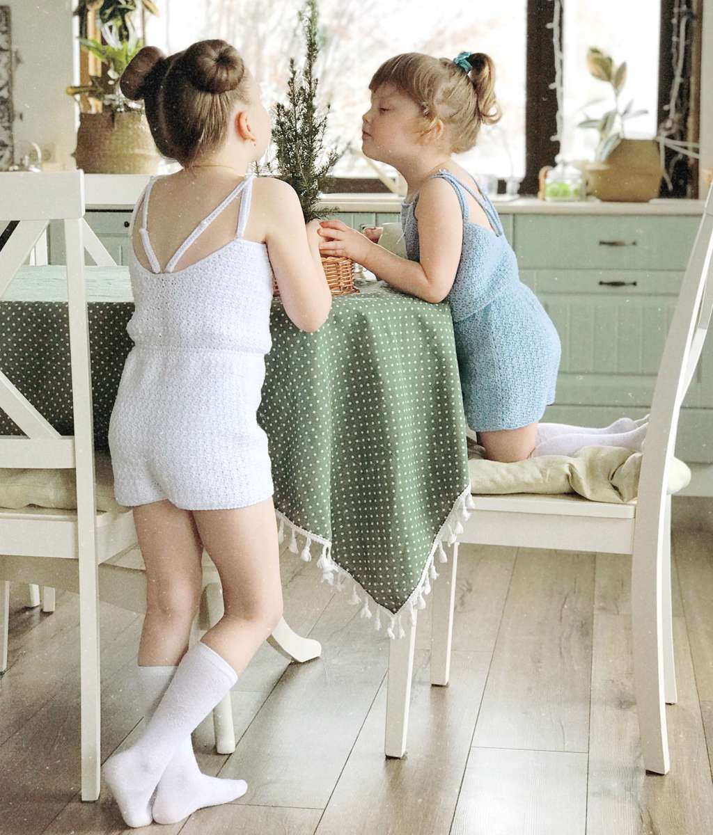 Летний комбинезон крючком #Cretan_Jumpsuit