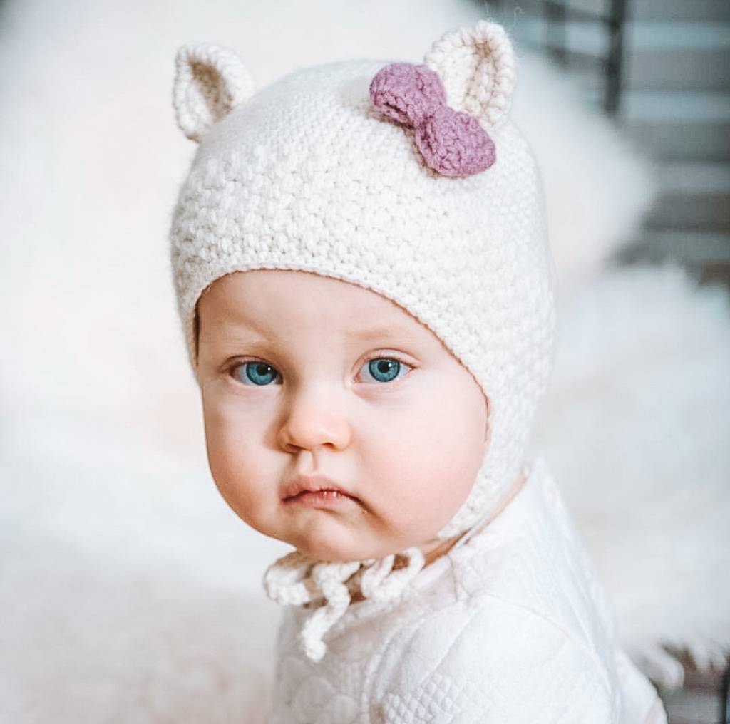 Шапочка крючком #Elf_Cat_Hat