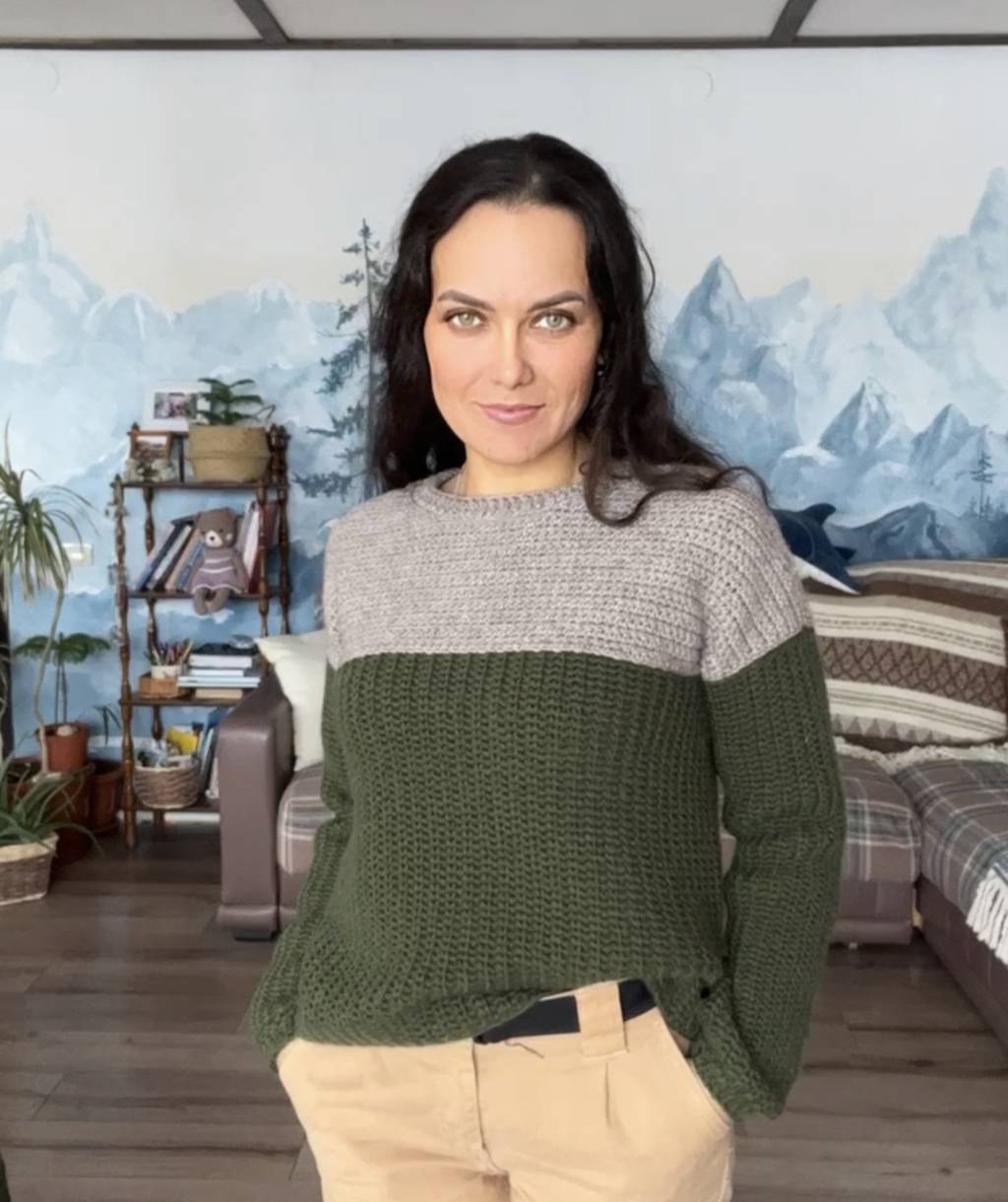 БыстроДжемпер крючком для детей и взрослых