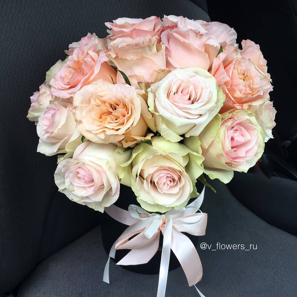 Шляпная коробка с розами