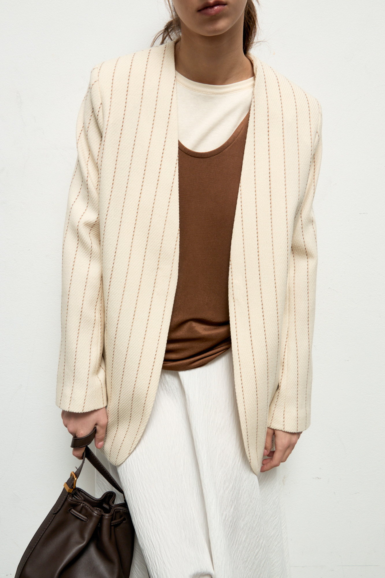 Preston без воротника в полоску