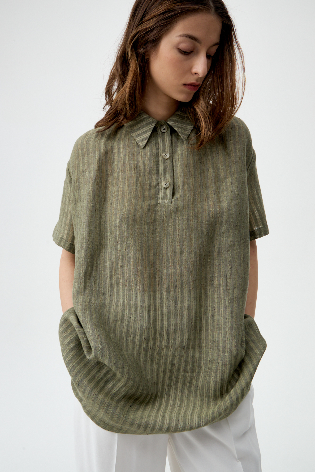 Поло из льна