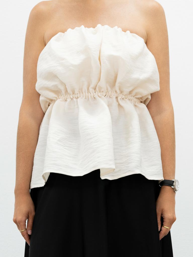 Топ без бретелей cream