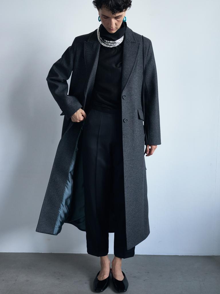 Пальто приталенное grey