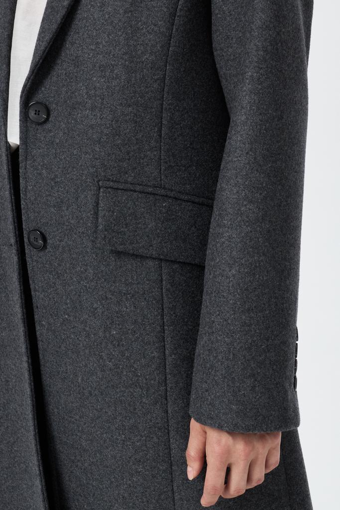 Пальто приталенное grey