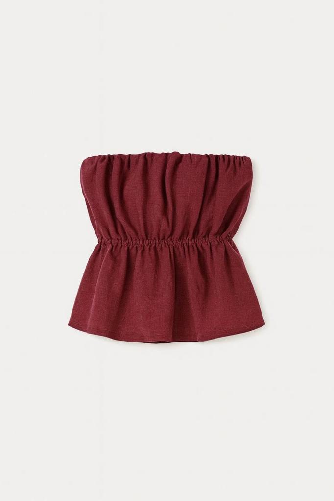 Топ без бретелей viscose wine