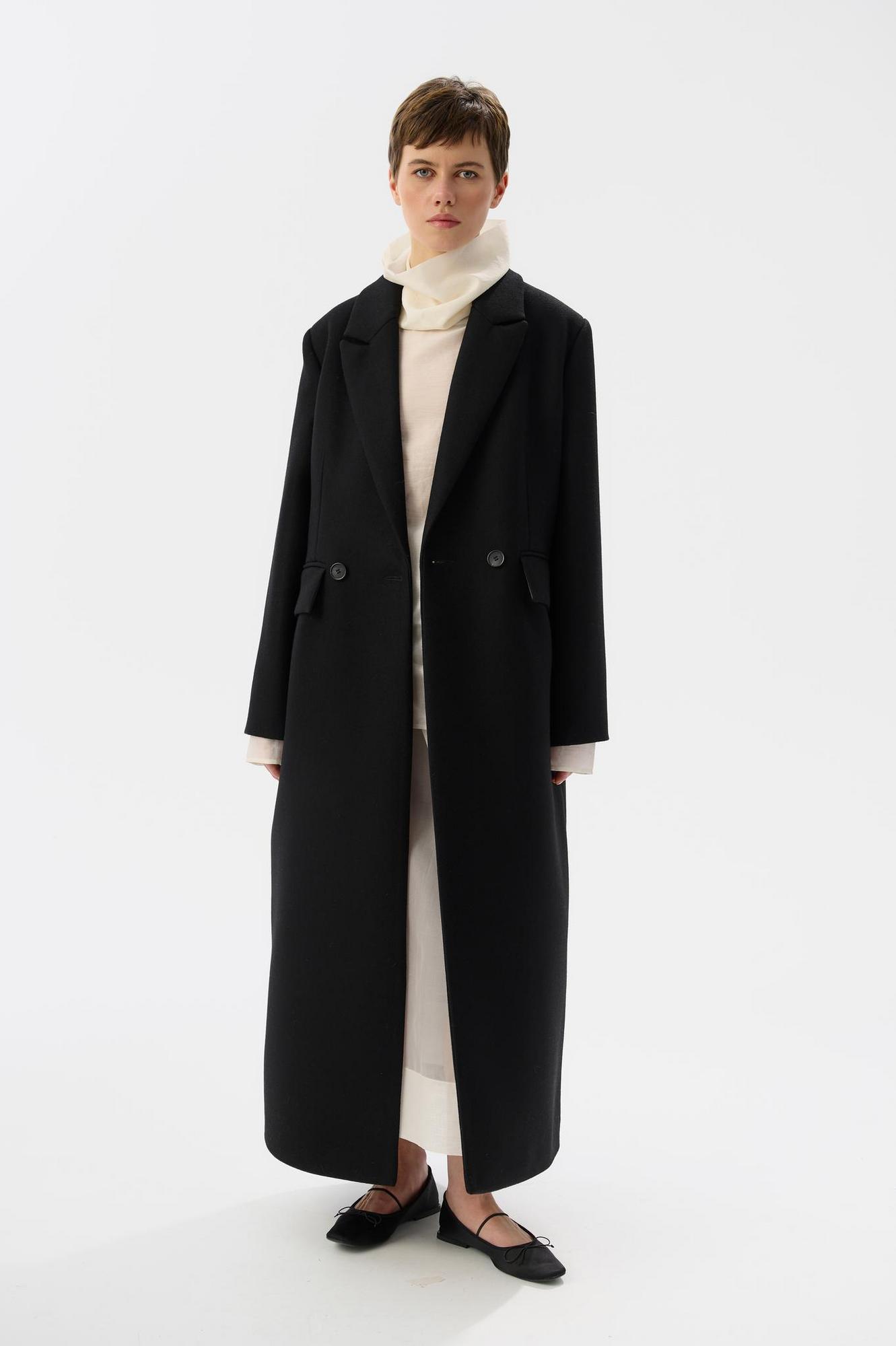 Утепленное пальто Douglas black