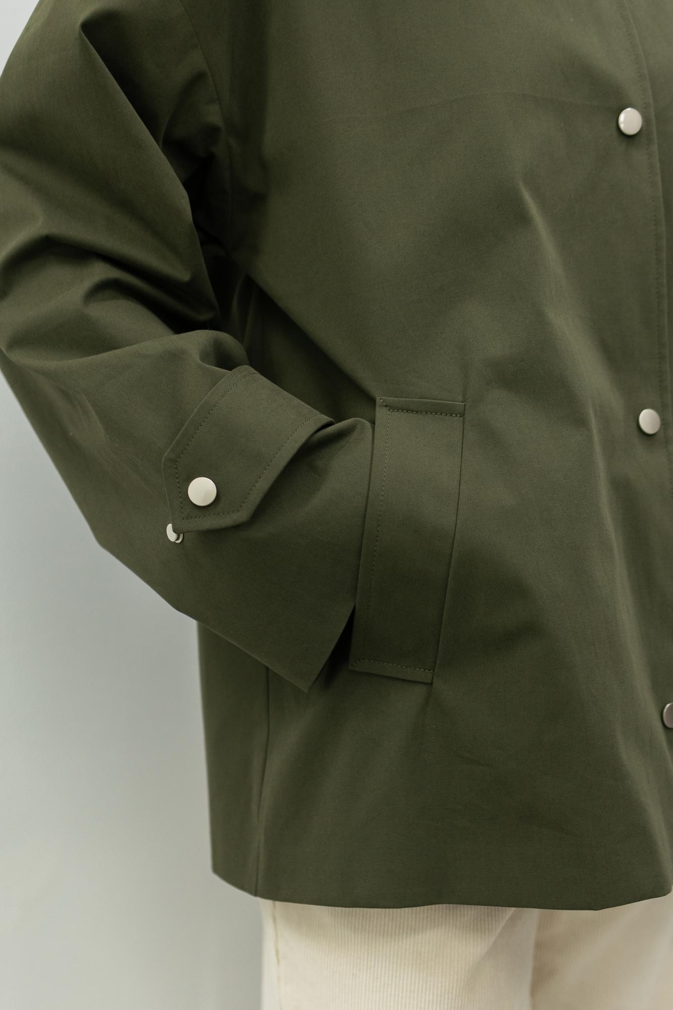 Куртка на кнопках хаки