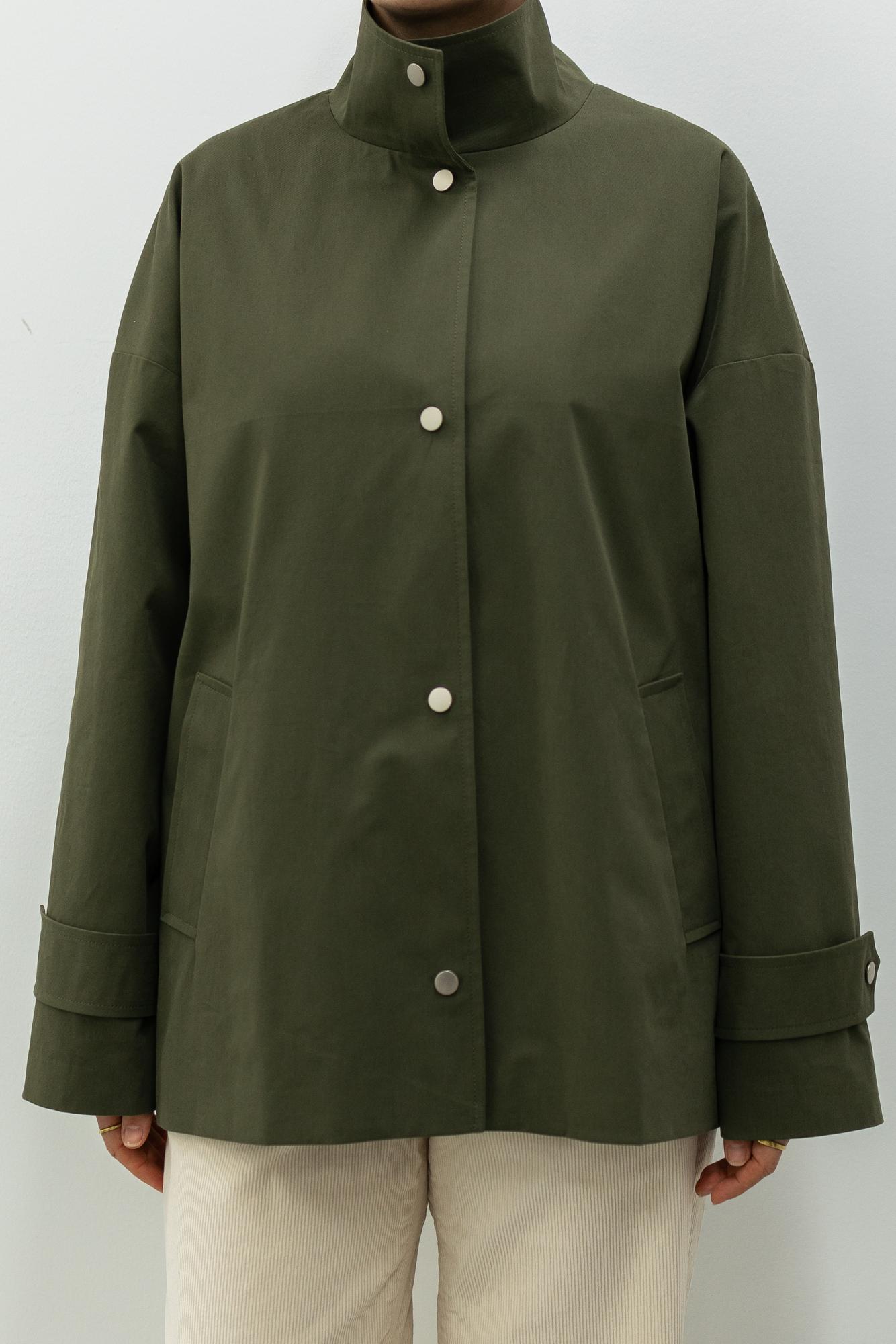 Куртка на кнопках хаки