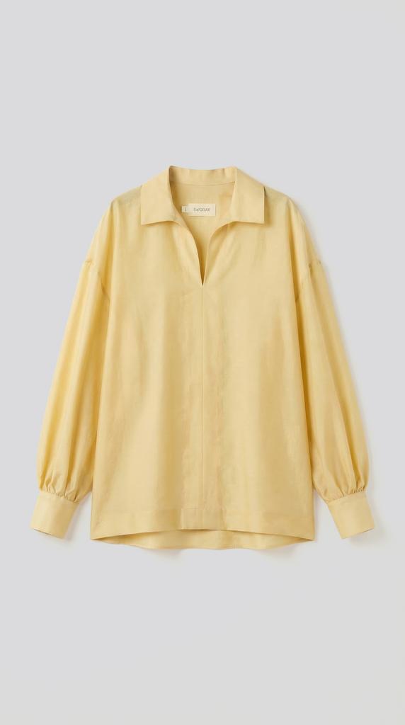 Блуза-рубашка сливочная