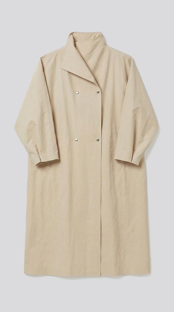 Плащ-пыльник на кнопках бежевый