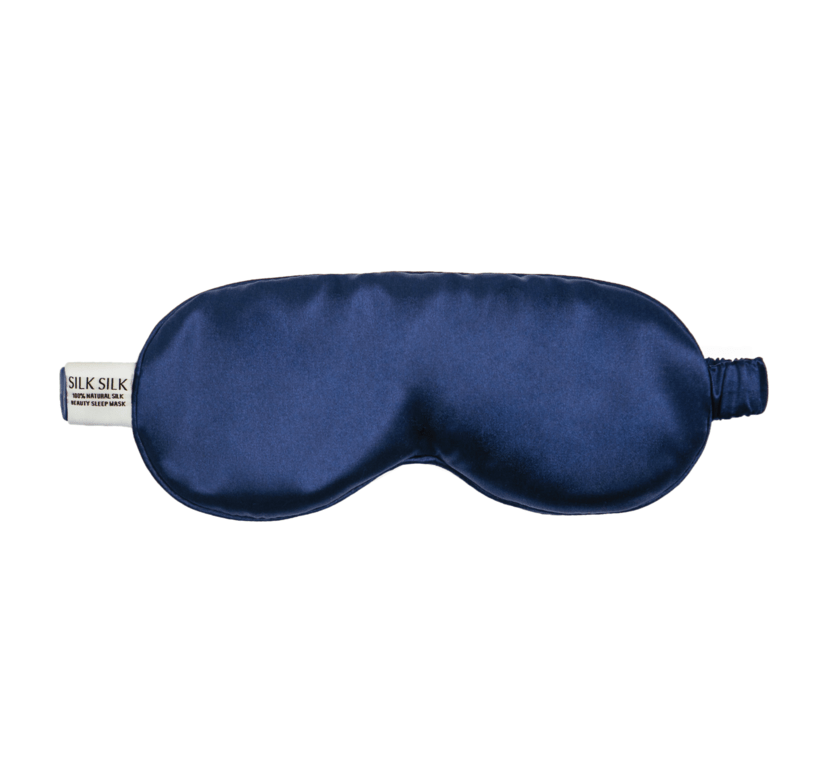 Шелковая маска для сна САПФИР (SILKSILK)