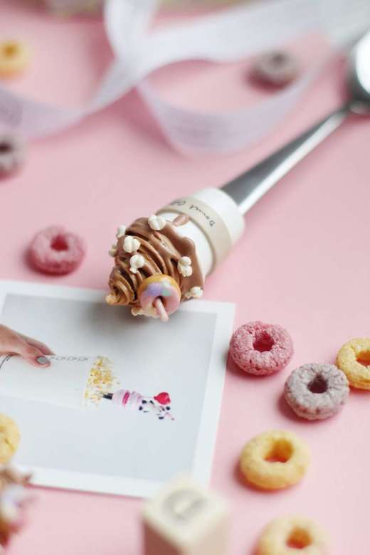 Ложка с кофейным стаканчиком Donut (JUL'S SMALL BAKERY)