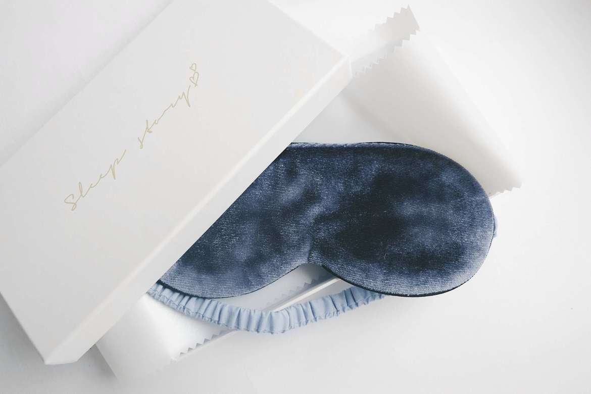 Маска для сна из хлопка Лазурь (YOUR SLEEP STORY)