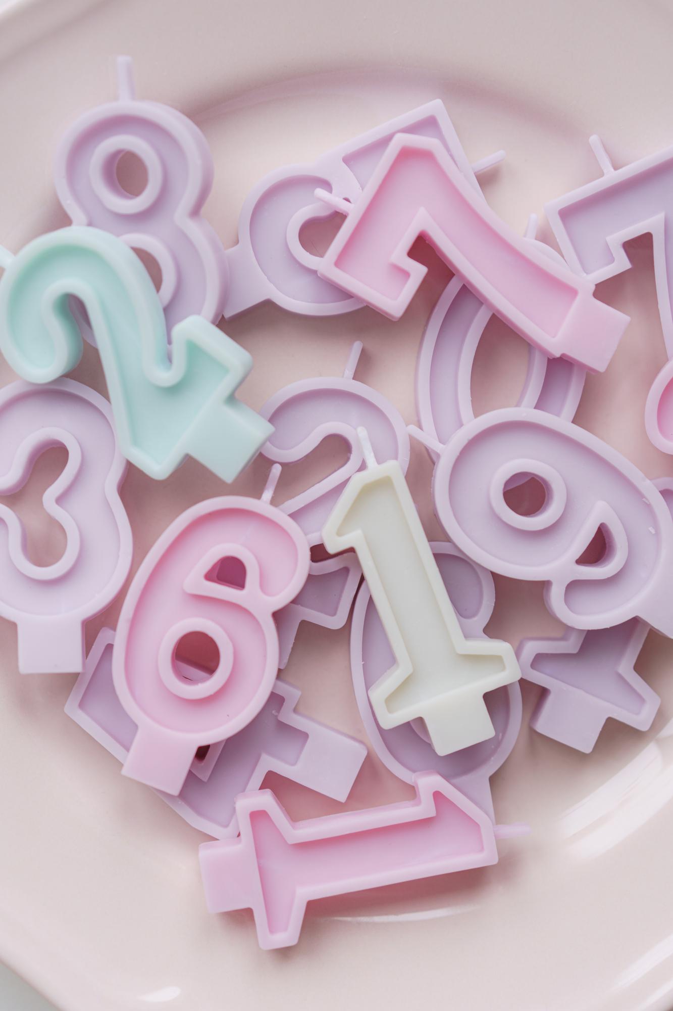 Свечи-цифры цветные (SUNSET LEO)