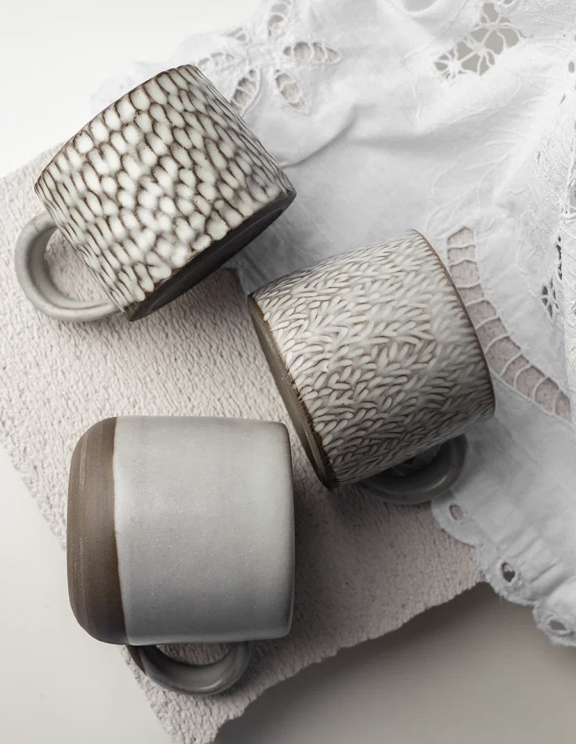 Кружка фактурная с ручкой (Titkova ceramic)