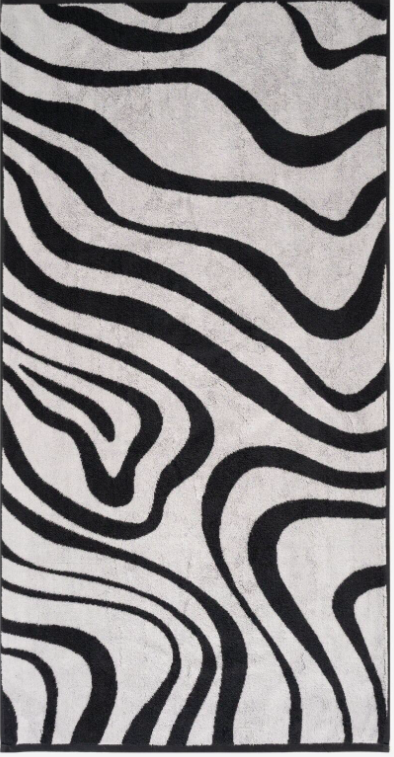 Набор из 2ух банных полотенец из премиального хлопка черный TATTOO (TELO)