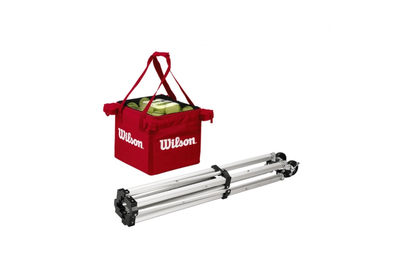 Корзина для мячей Wilson Teaching Cart, 150 мячей, красный