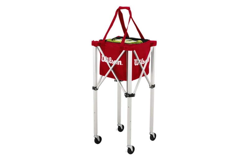 Корзина для мячей Wilson Teaching Cart, 150 мячей, красный