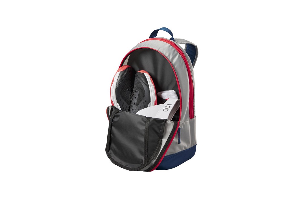 Детский теннисный рюкзак Wilson Junior Backpack (серый)