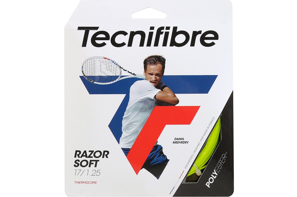 Теннисная струна Tecnifibre Razor Soft (12,2 м), салатовый