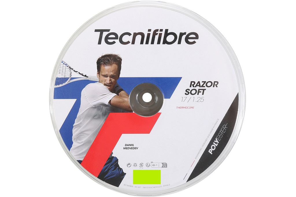 Теннисная струна Tecnifibre Razor Soft (200 м), салатовый
