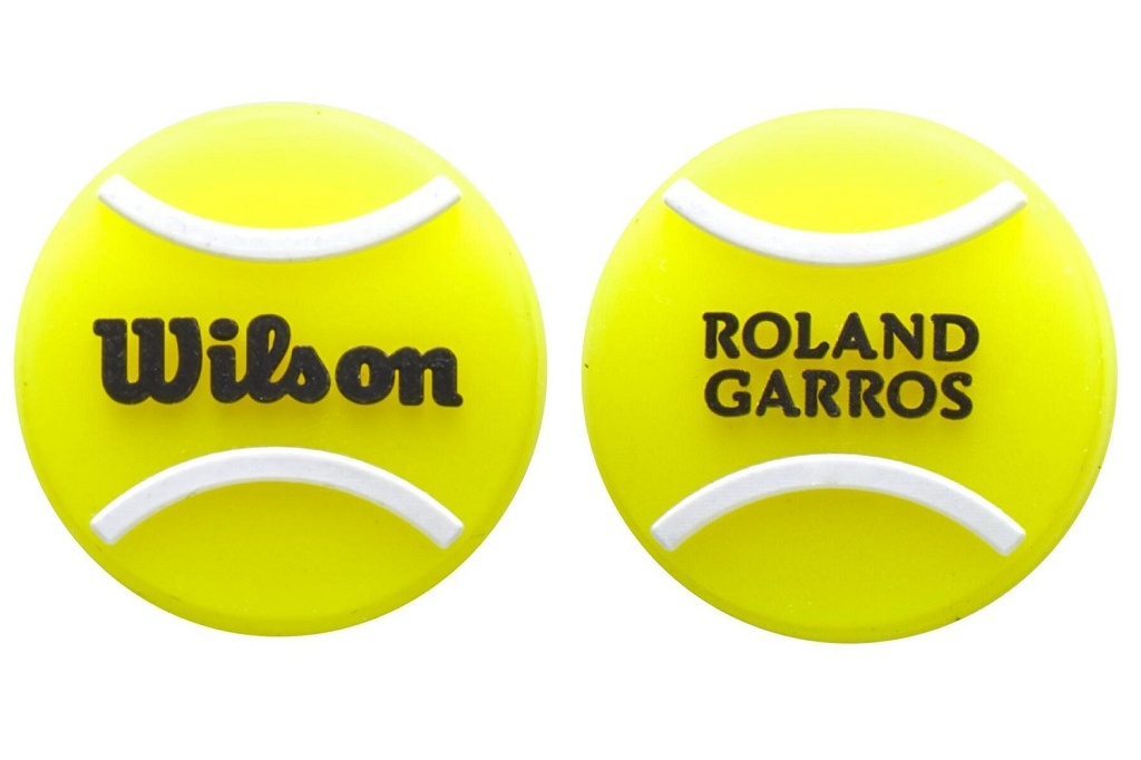 Виброгаситель Wilson Roland Garros Tennis Ball Dampener, желтый/черный