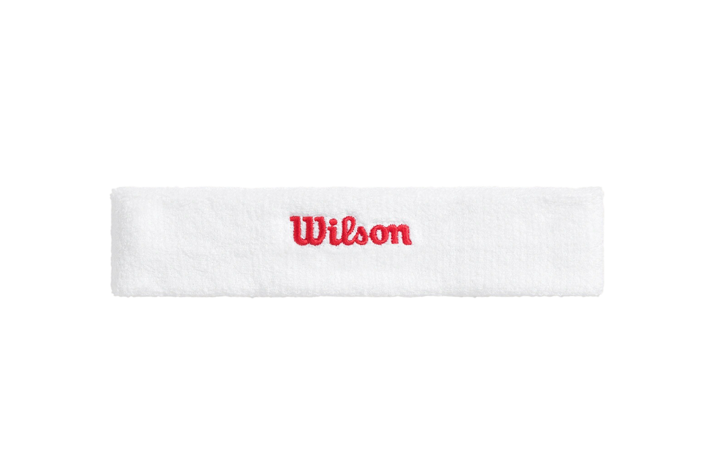 Повязка на голову Wilson Headband (белый/красный)