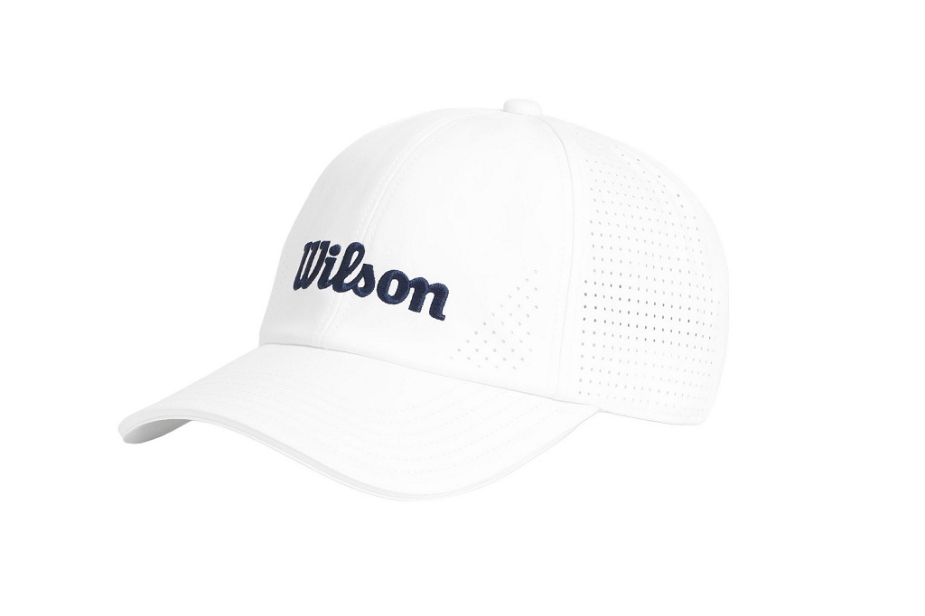Бейсболка теннисная Wilson Active Perforated Cap (белый/синий)