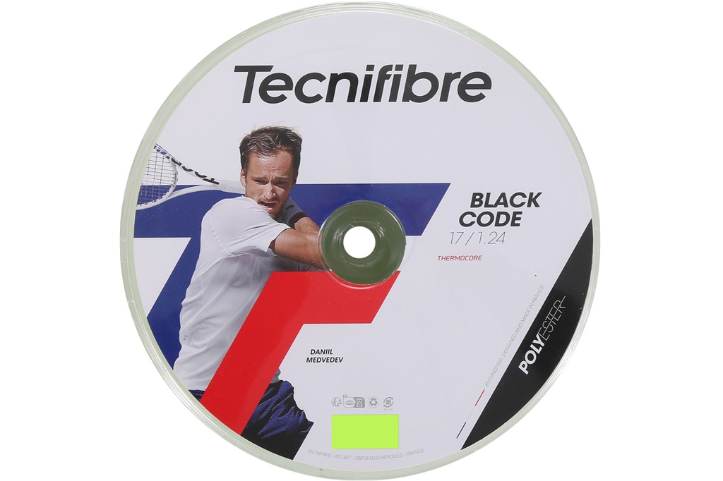 Теннисная струна Tecnifibre Black Code (200 м), салатовый